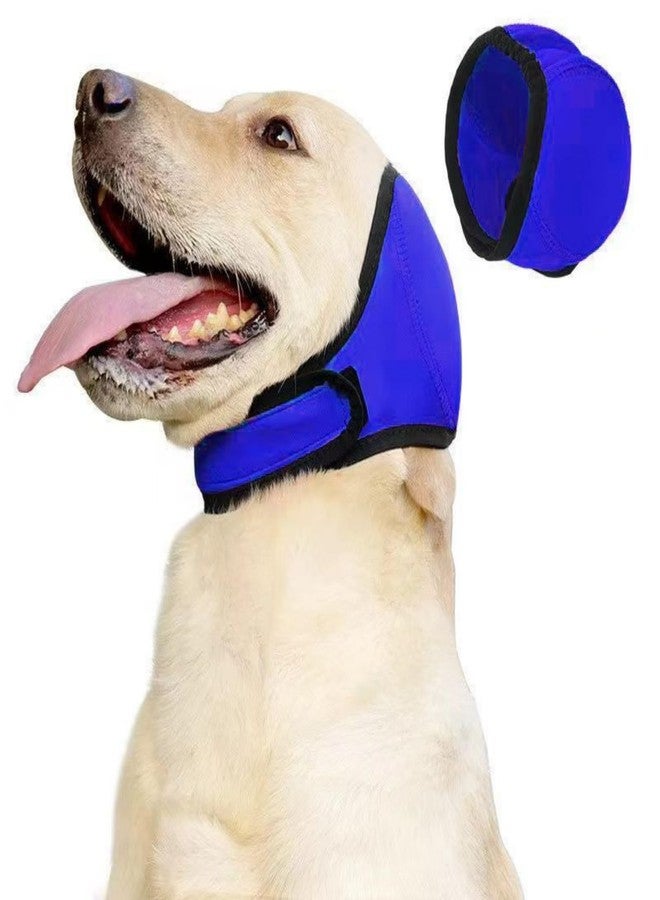 Flavizo Blue Dog Ear Muffs, Comfortable Noise Protection Ear Cover for Eating, Swimming, Therapy, Adjustable Dog Ear Protector, Stress-Reducing Ear Muffs for Dogs for Noise Cancelling - Image 1